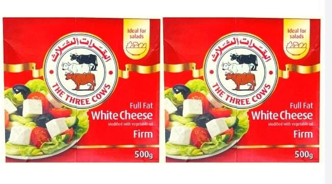 The Three Cows TTC Premium Feta Cheese, 2x500g