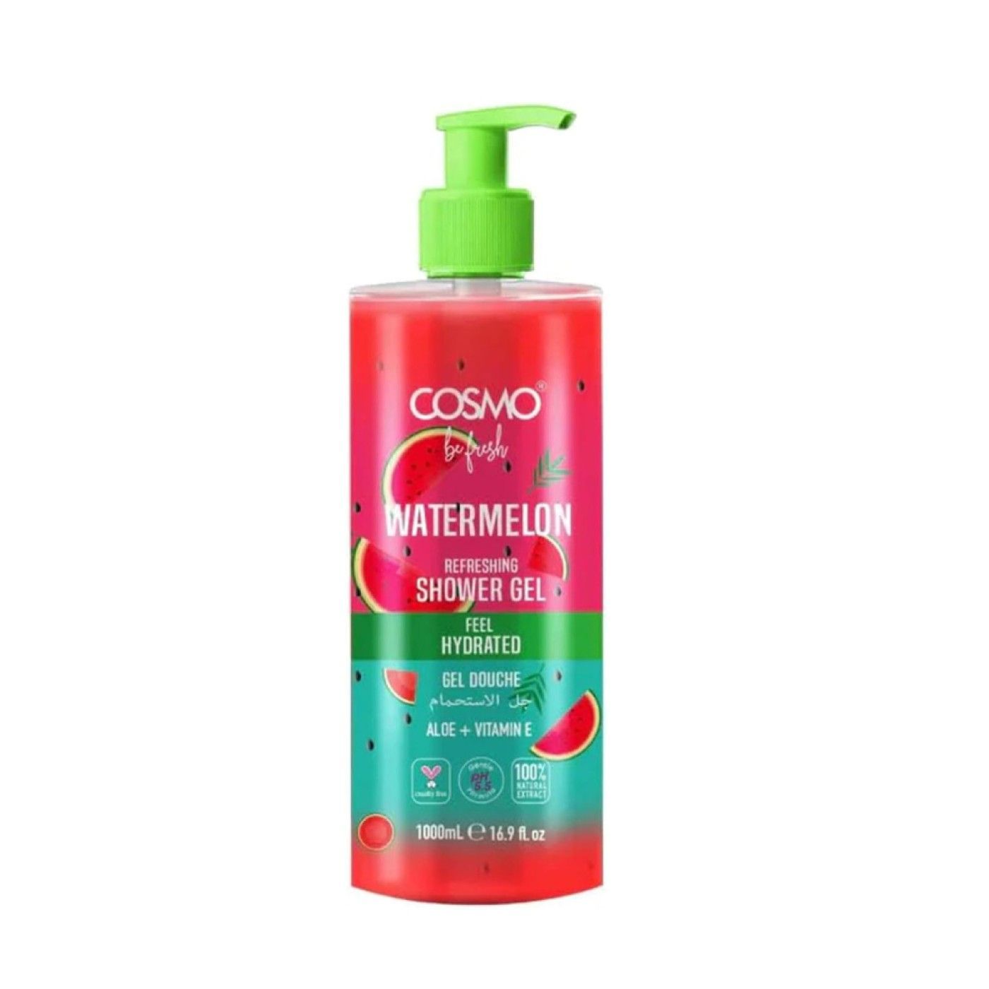 Cosmo Be Fresh Watermelon Refreshing Shower Gel, 1L