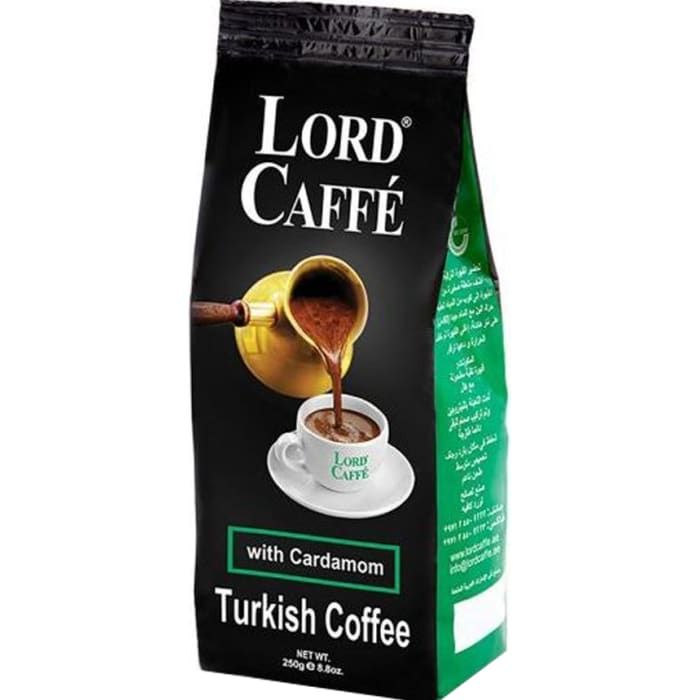 Lord Caffe Medium Roast Cardamom Turkish Coffee, 250g