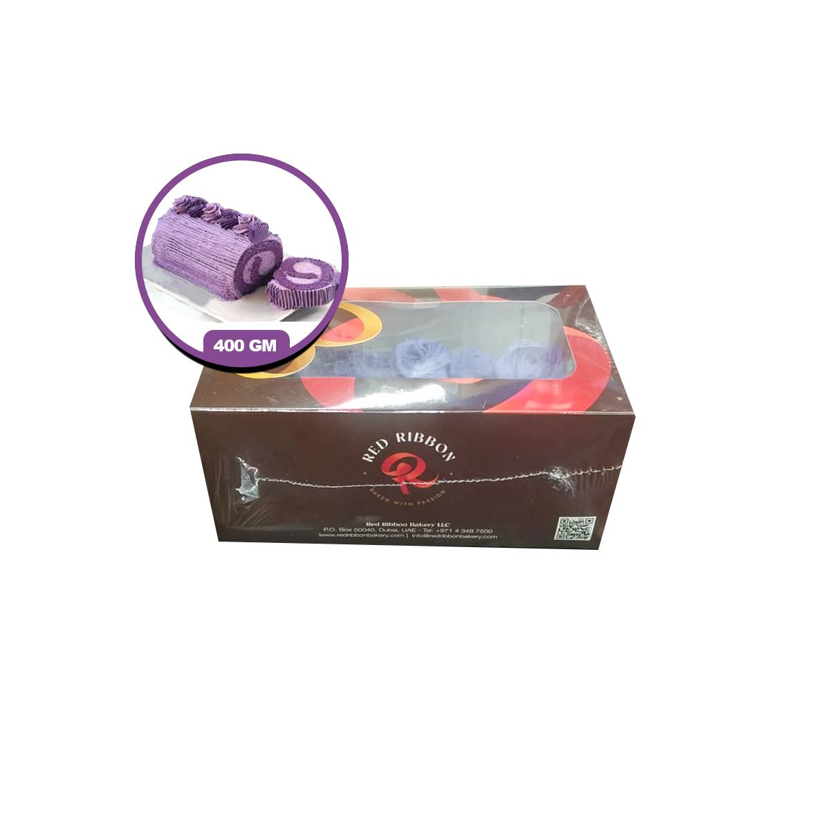 Red Ribbon Ube Roll, 400g