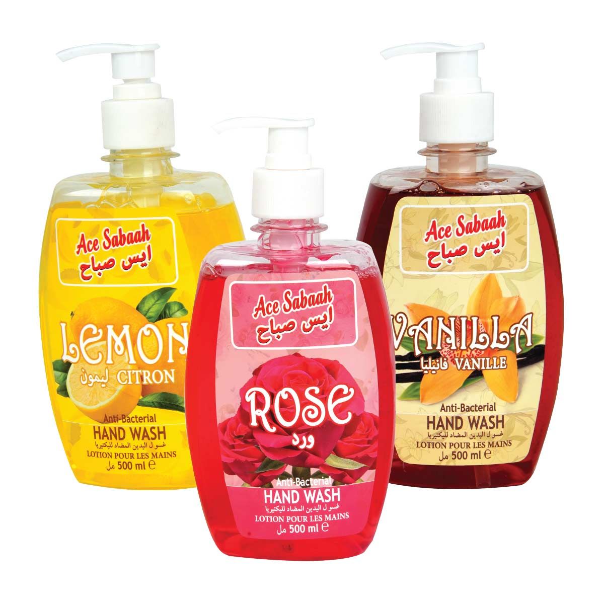 Ace Sabaah Anti-Bacterial Hand Wash 3X500ml Set