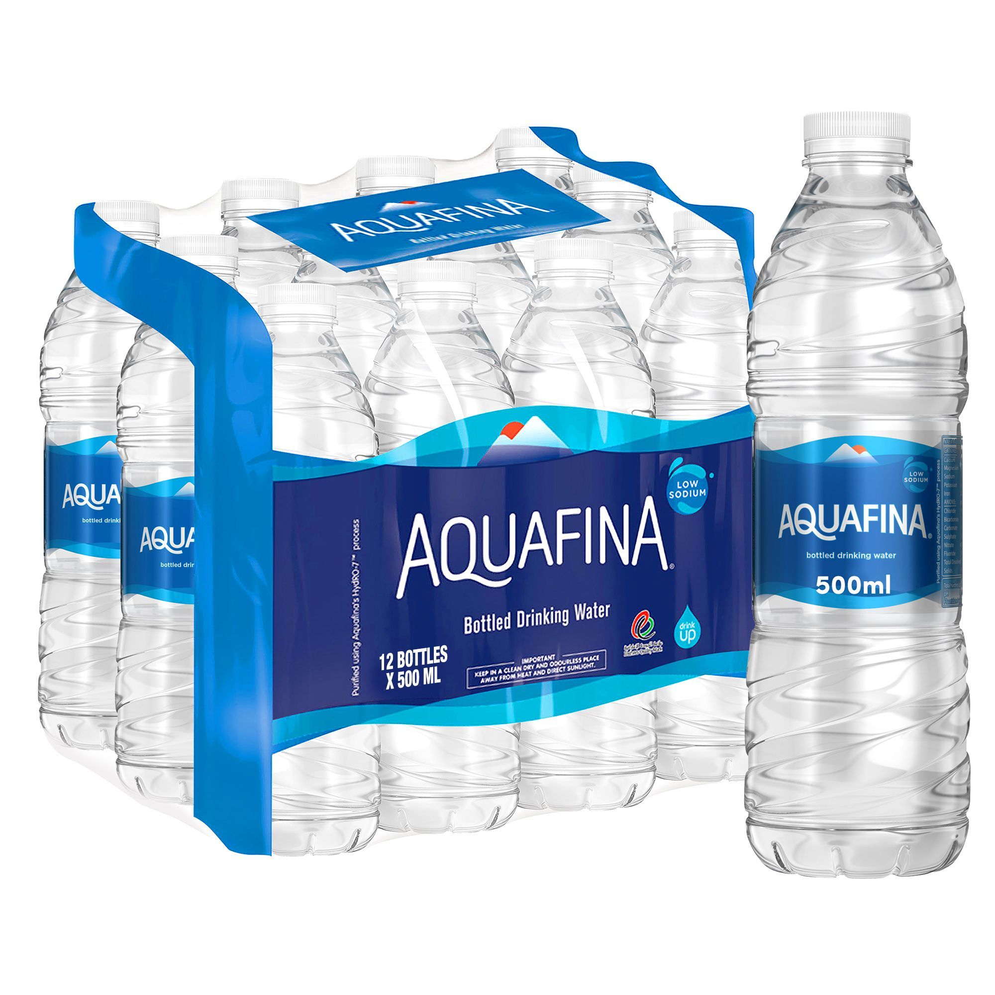 Aquafina Still Drinking Water Bottle, 12x500ml