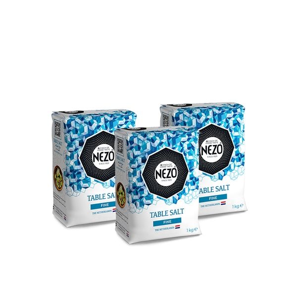 Nezo Fine Table Salt, 3x1kg