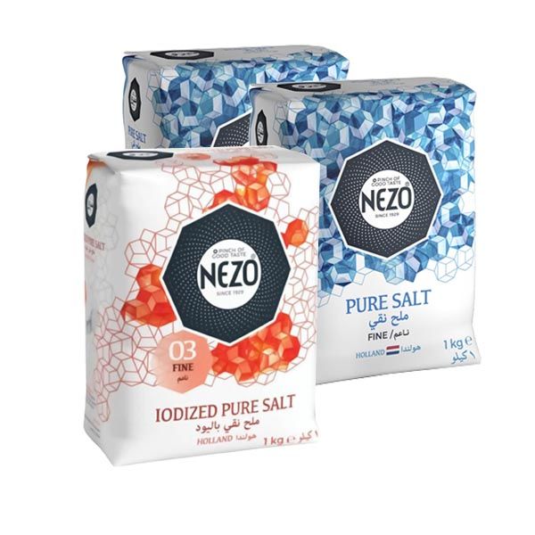 Nezo Salt Blue 2x1kg & Nezo Salt Red, 1kg