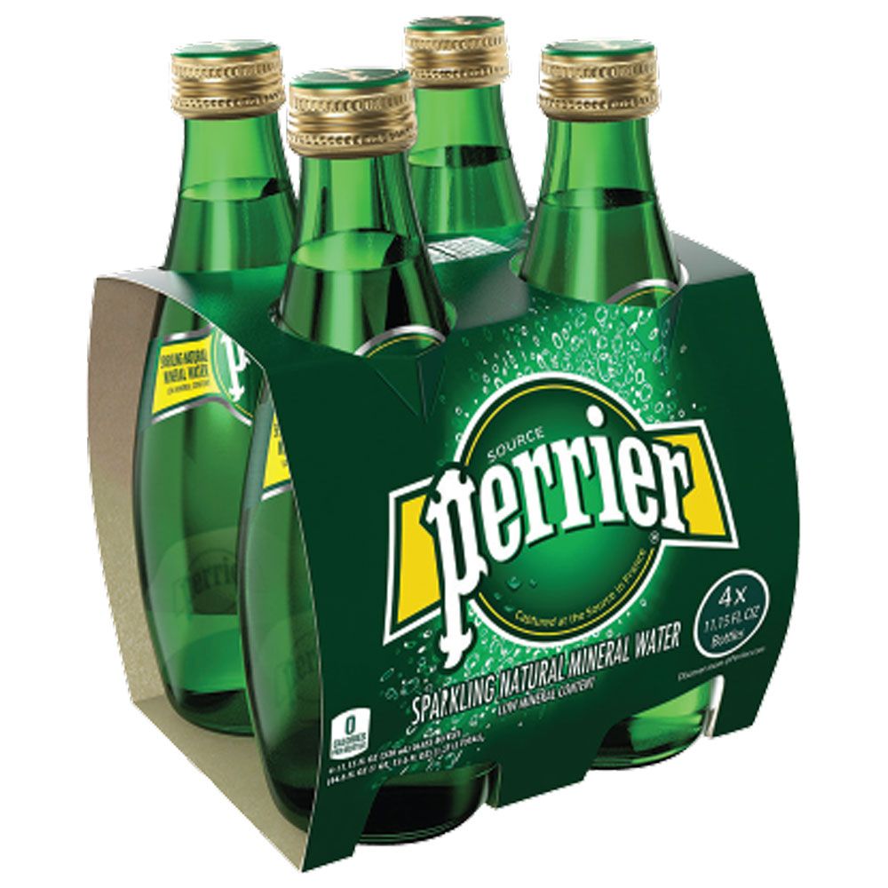 Perrier Regular Sparkling Water 330 ml x 4 Pcs