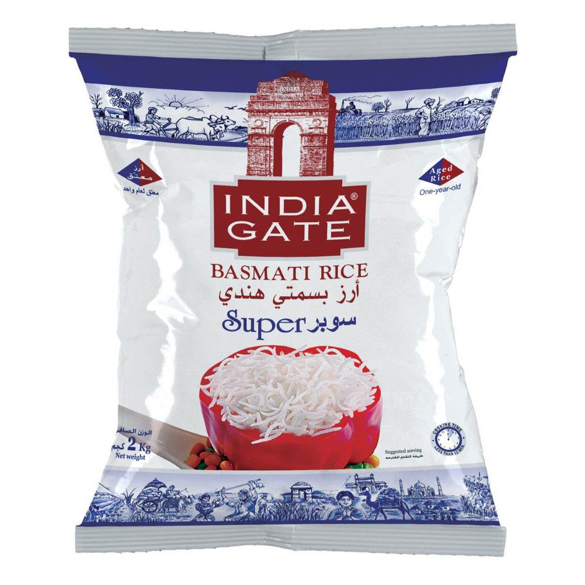 India Gate Super Basmati Rice, 2kg