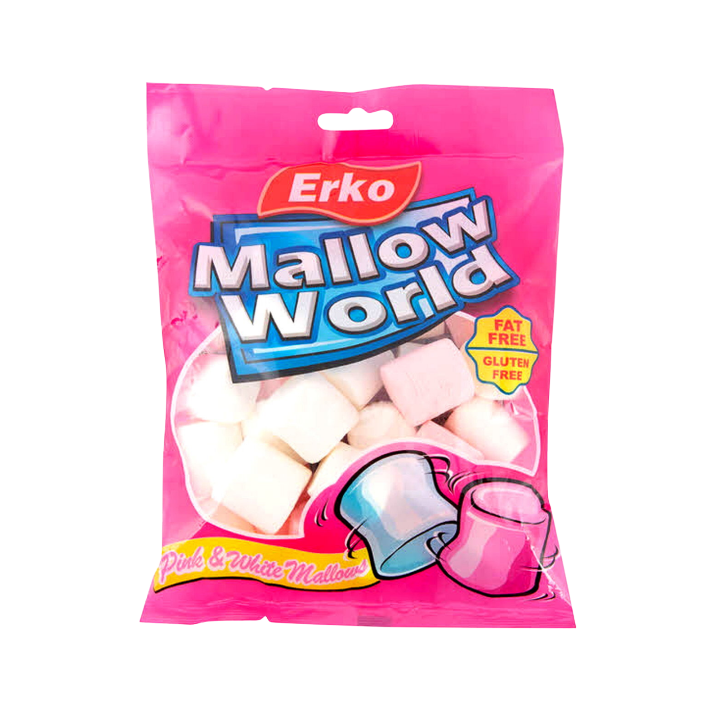 Erko Mallow World Pink & White Marshmallow, 150g