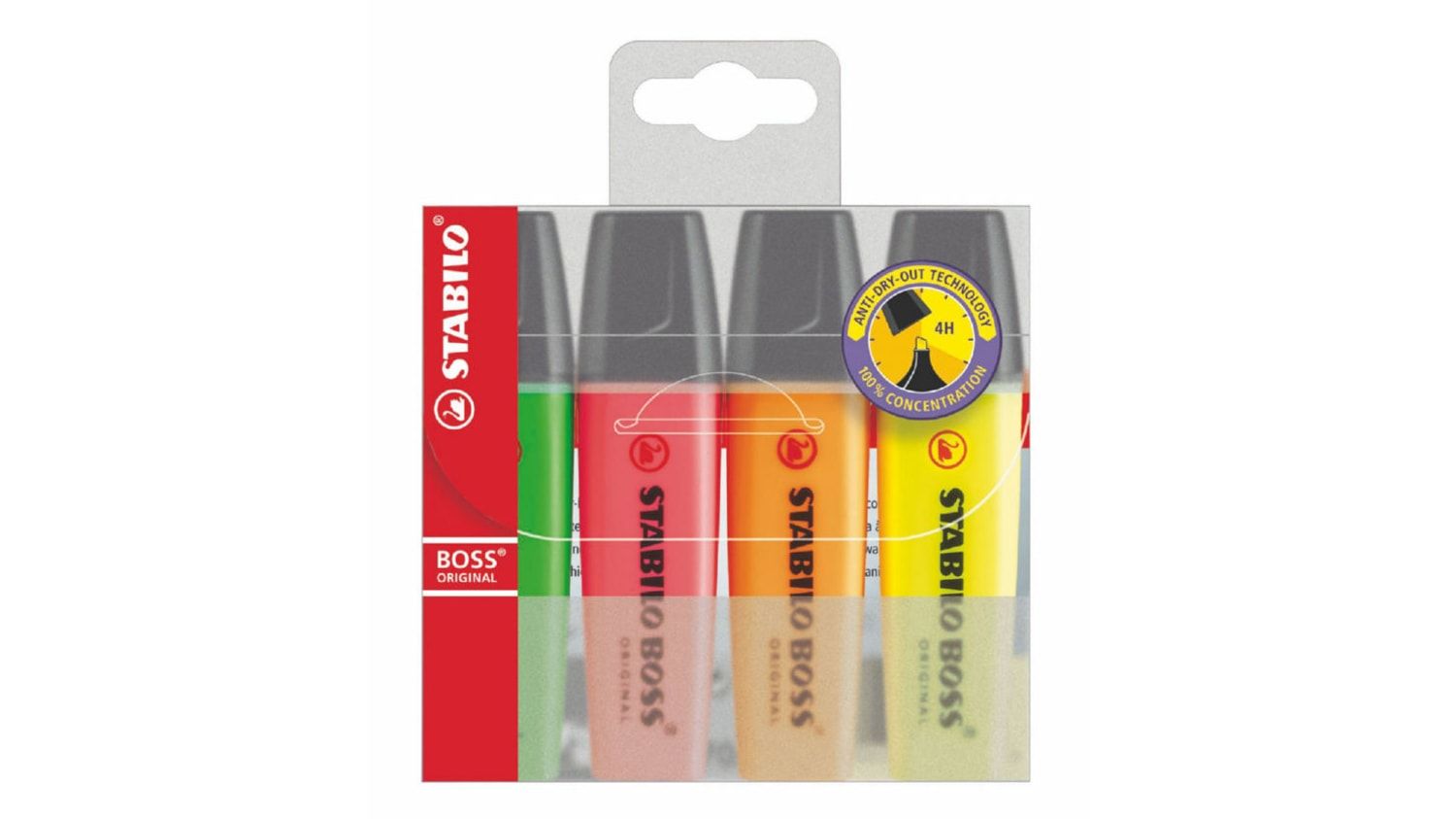 Stabilo Highlighter Assorted, 4pens
