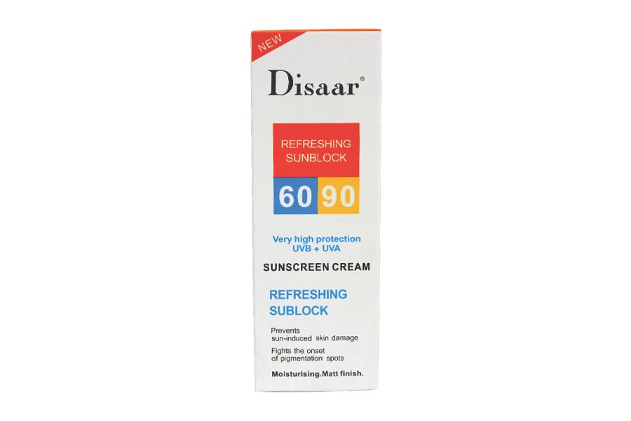 Disaar Refreshing Sunblock Cream, 80ml