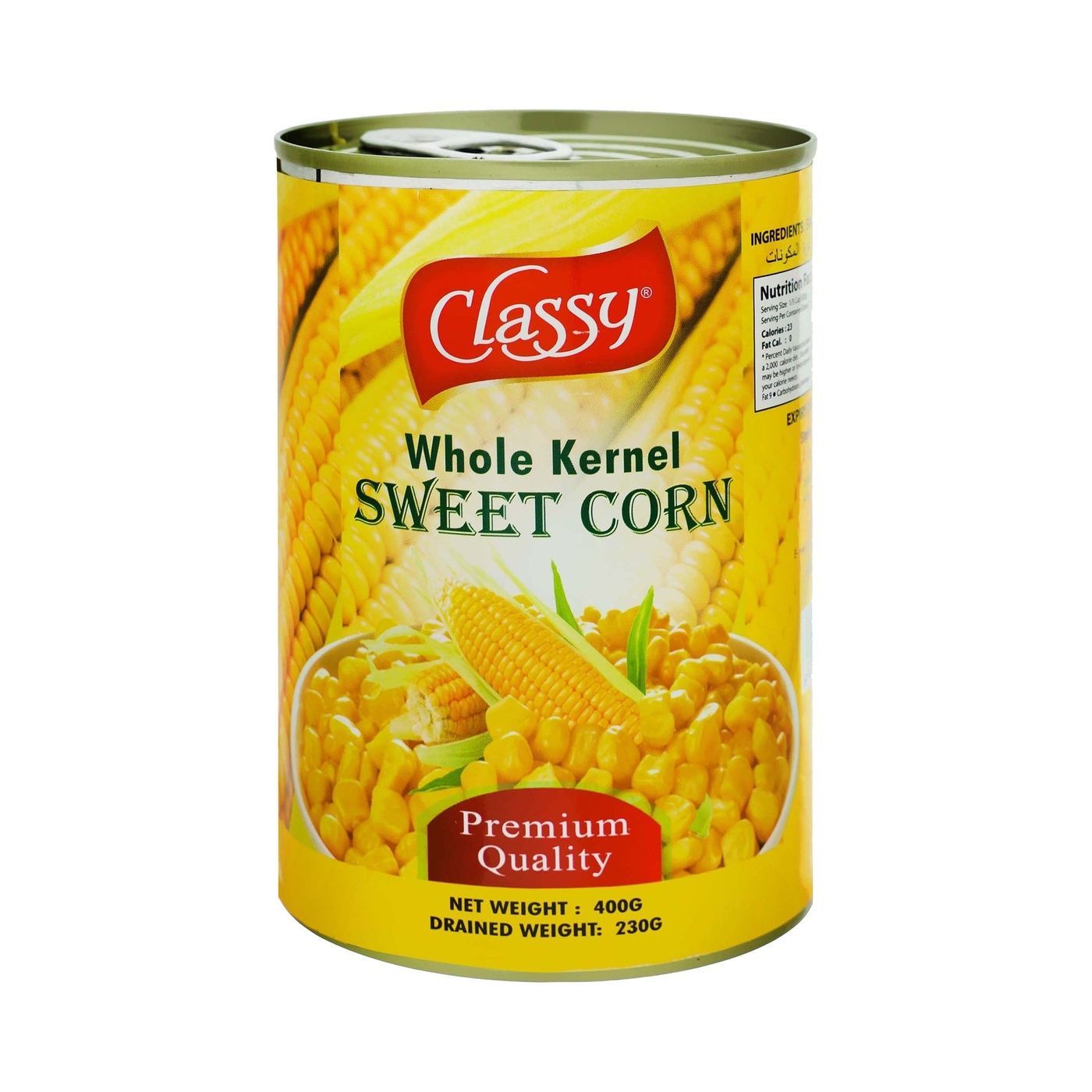 Classy Whole Kernel Sweet Corn, 400g