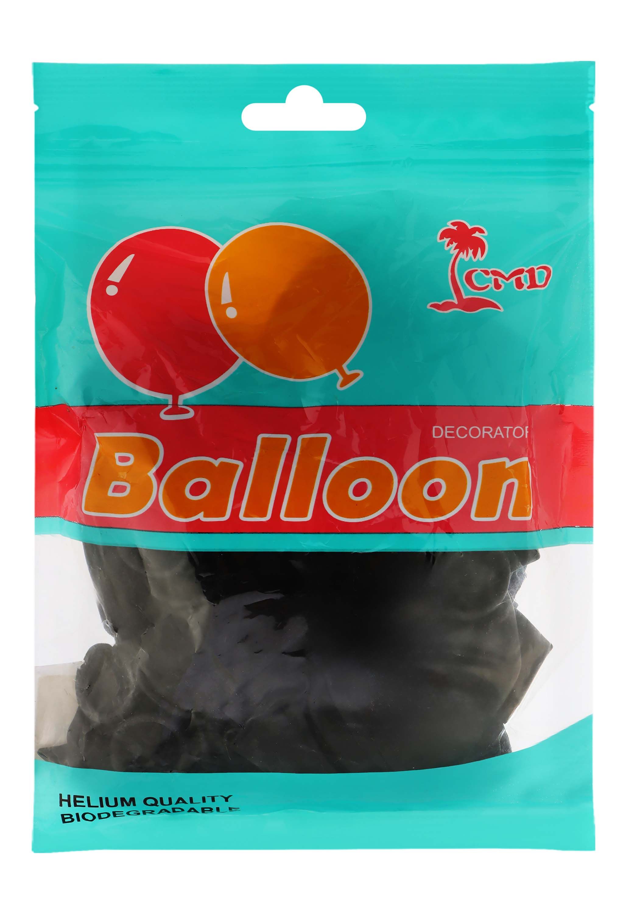 Black Helium Balloons, 25 Pieces
