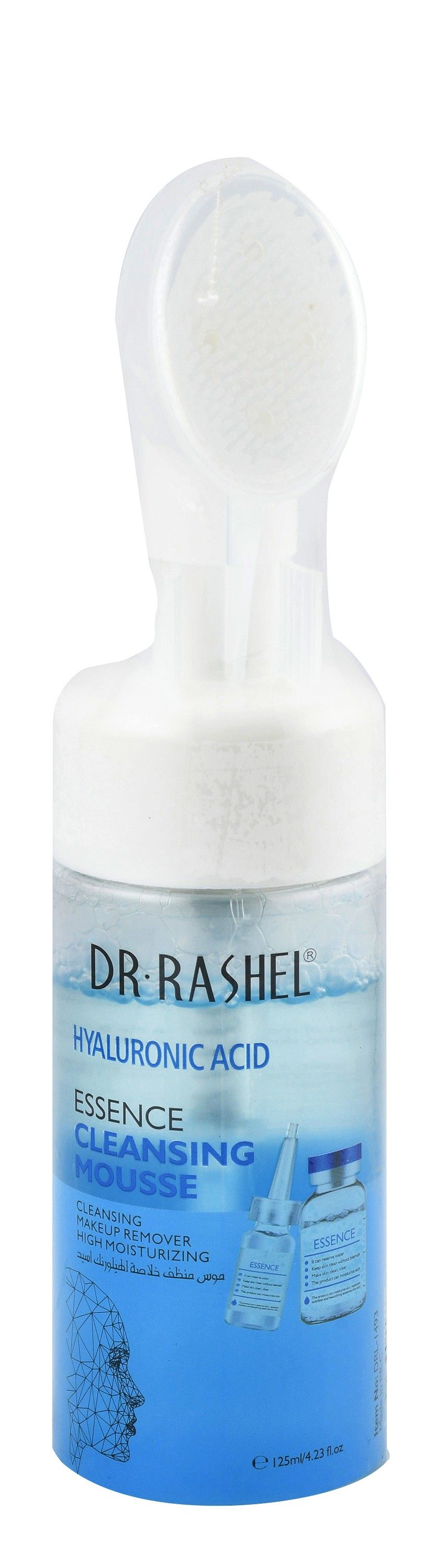 Dr. Rashel Essence Moisturizing & Cleansing Mousse with Hyaluronic Acid, 125ml