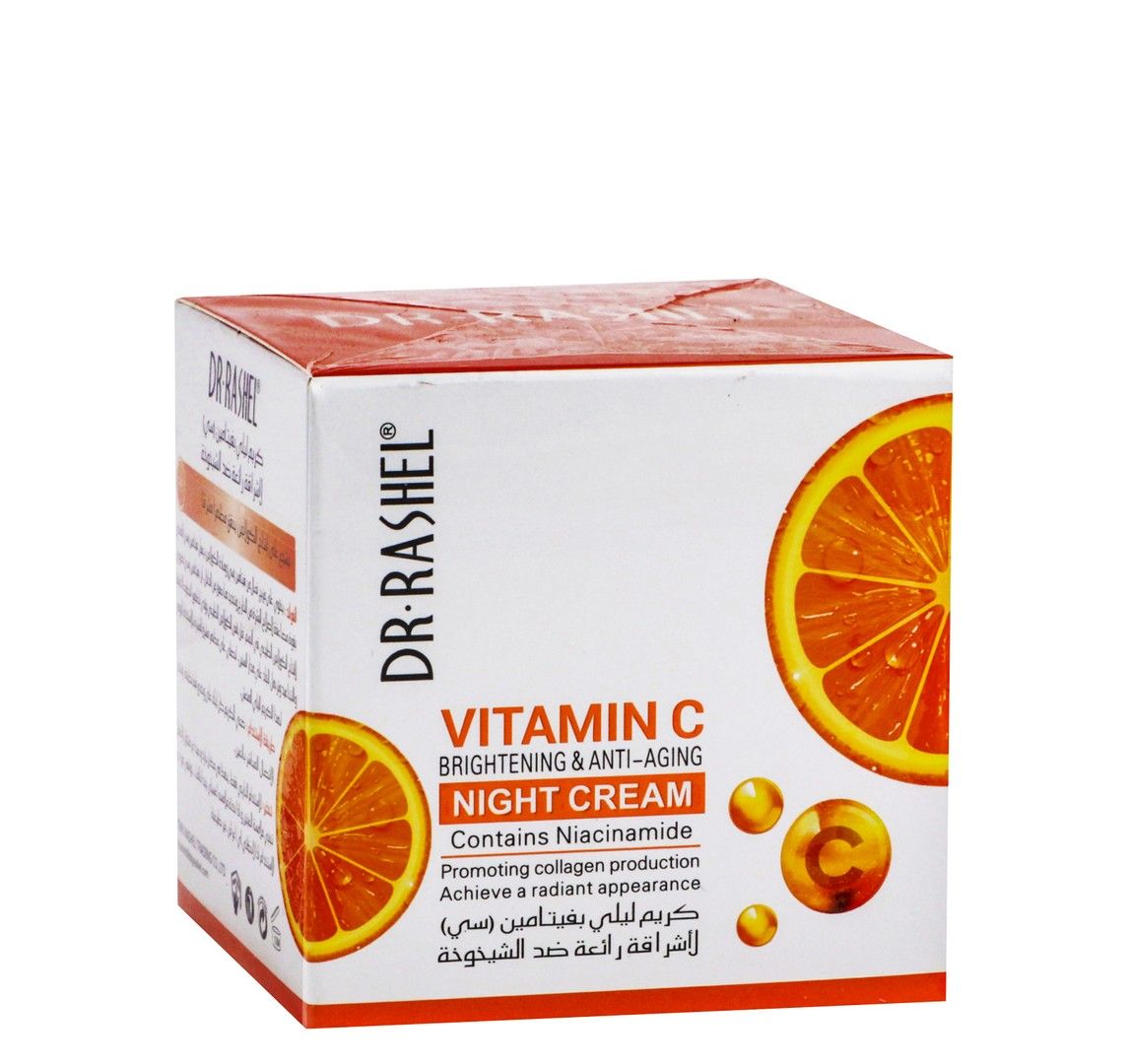 Dr. Rashel Anti-Aging & Brightening Facial Night Cream with Vitamin C & Niacinamide, 50g