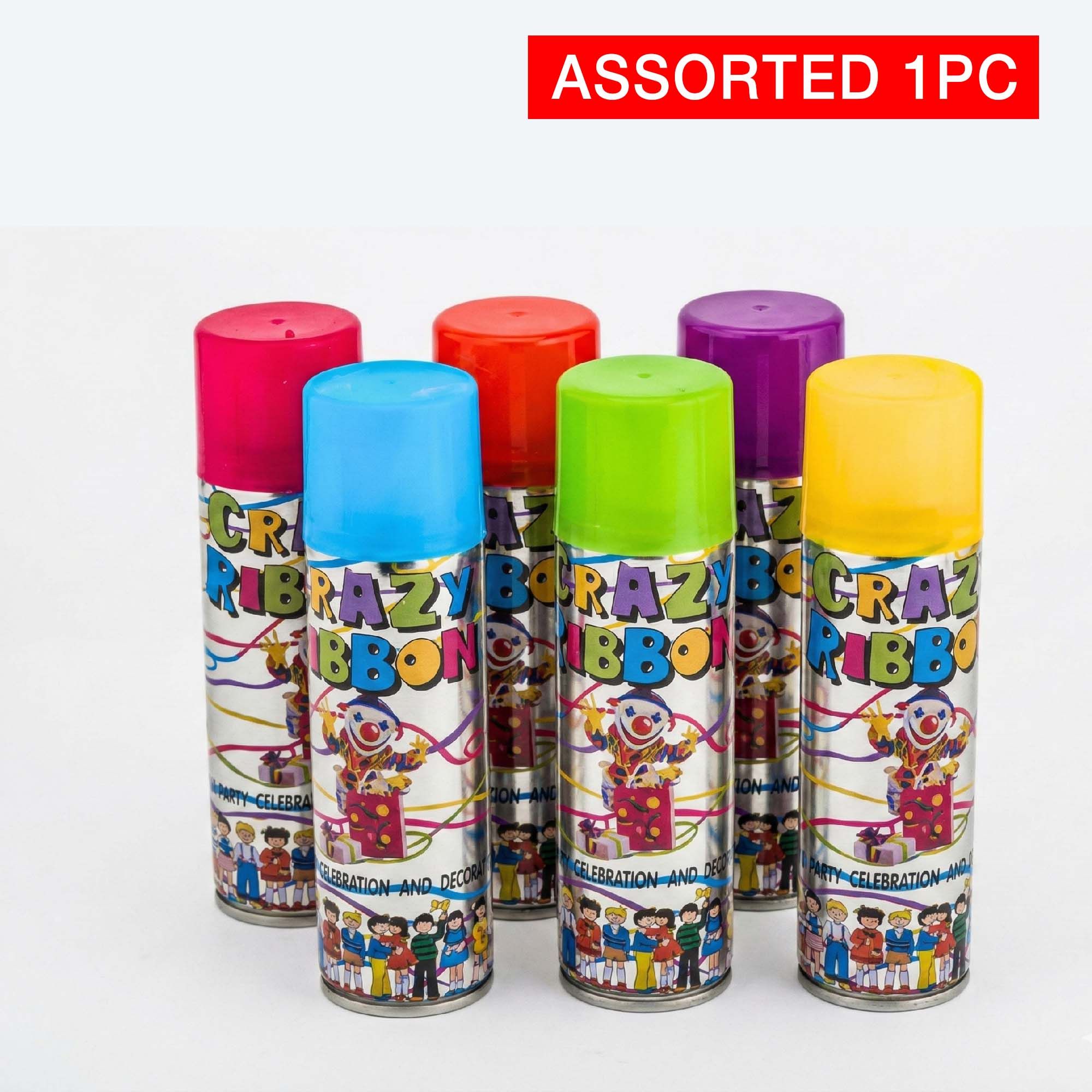 Crazy Ribbon Kids Party Spray - Assorted, 1 Piece