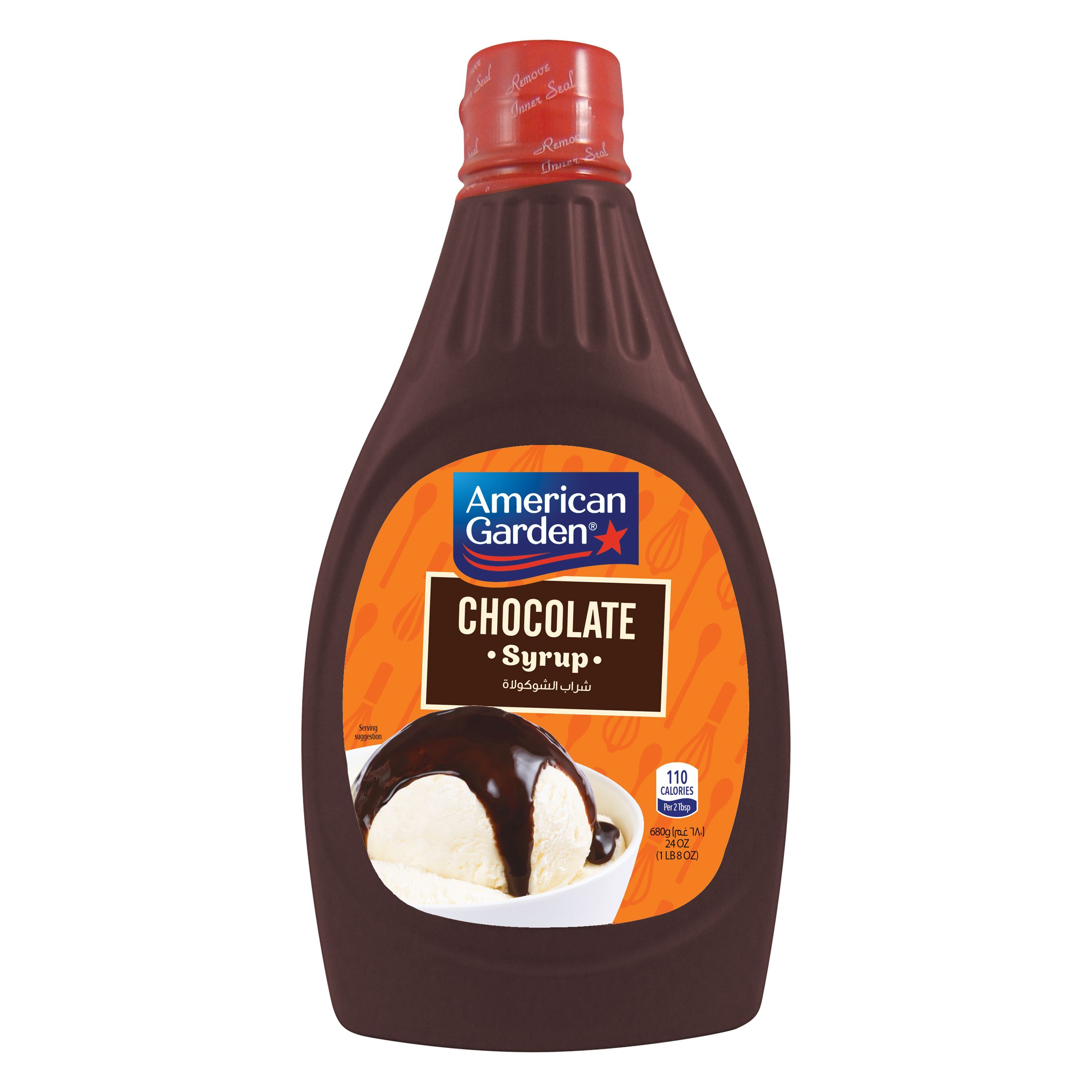 American Garden Chocolate Syrup, Gluten Free, Vegetarian, 680g