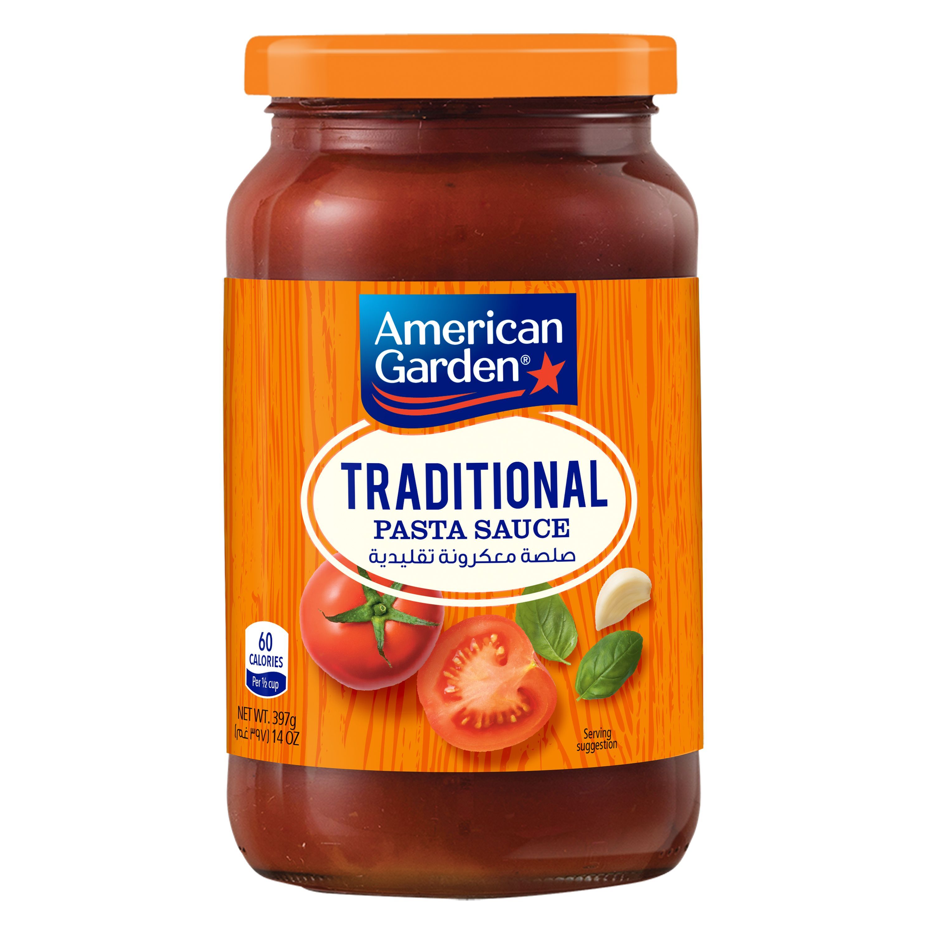 American Garden Traditional Pasta Sauce Vegetarian Gluten Free, 397g