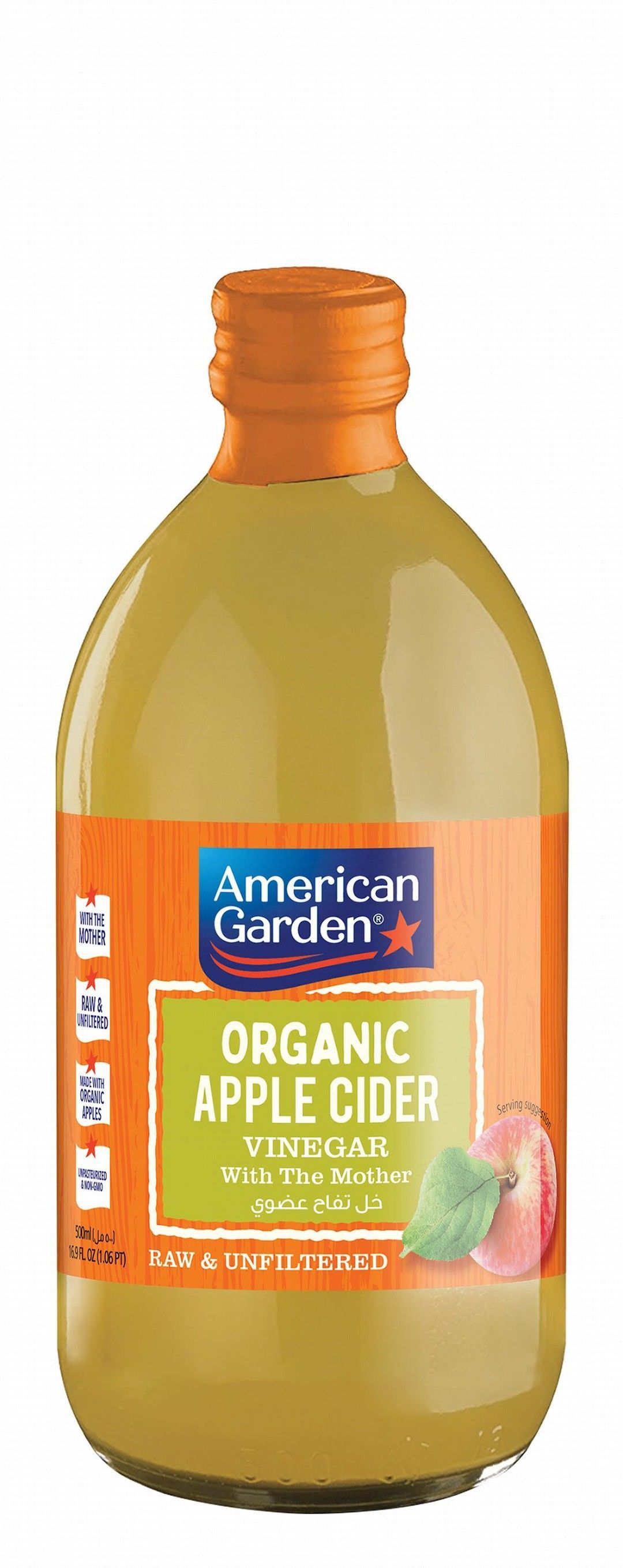 American Garden Organic Apple Cider Vinegar, 500ml
