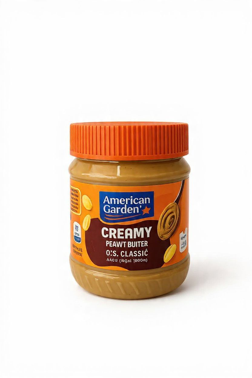 American Garden Creamy Peanut Butter, Vegan, Gluten Free, 340g