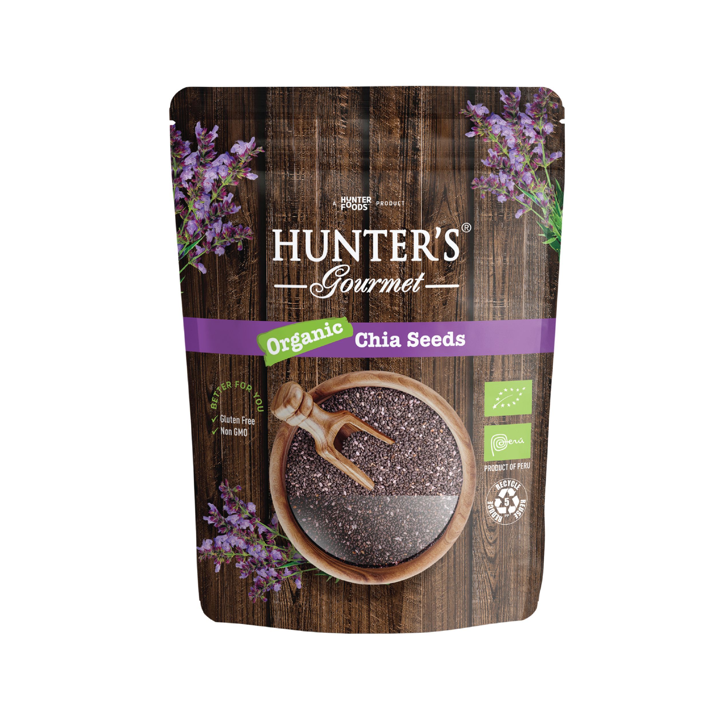 Hunter's Gourmet Organic Chia Seeds, 300g