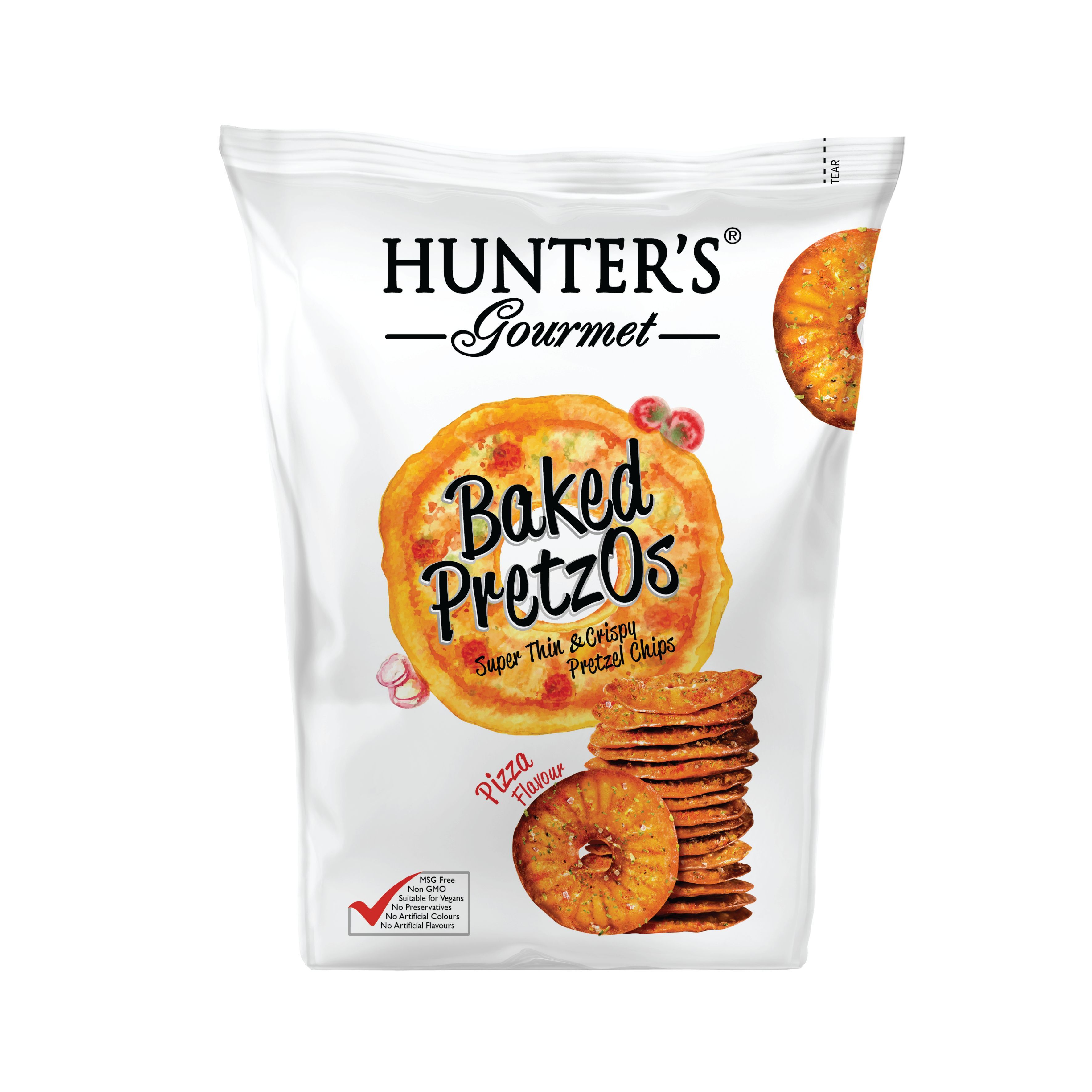 Hunter's Gourmet Baked PretzOs Pizza Flavour, 160g