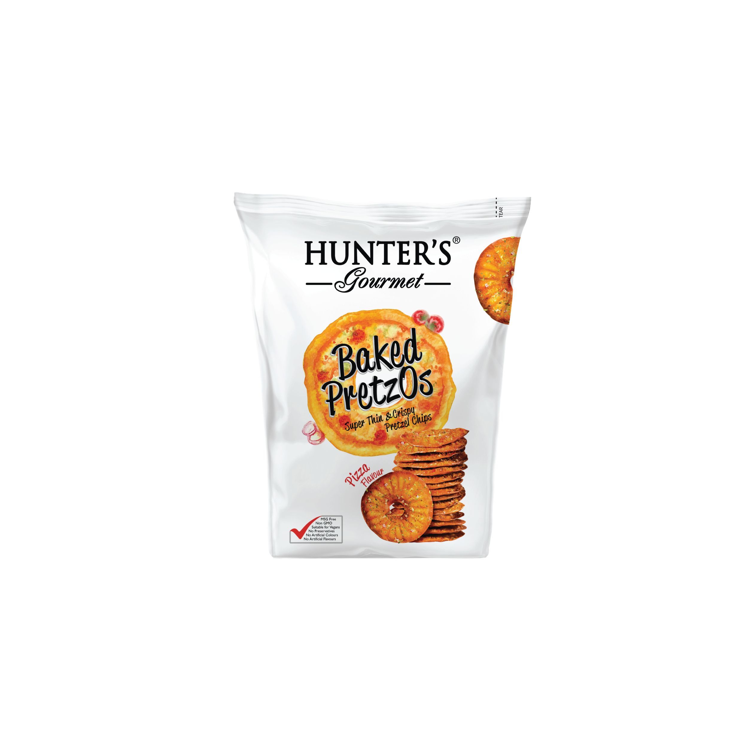 Hunter's Gourmet Baked PretzOs Pizza Flavour, 70g
