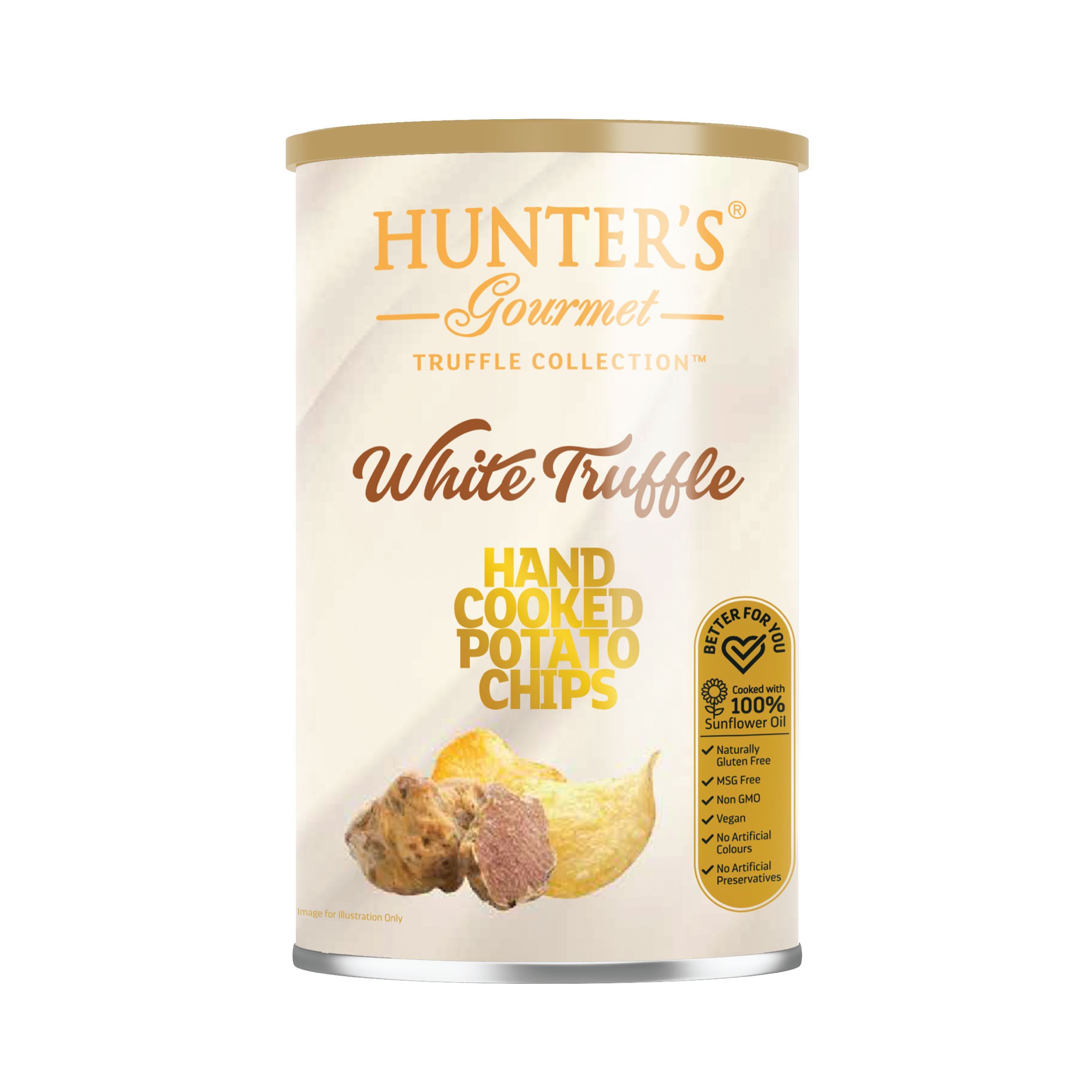 Hunter's Gourmet White Truffle Hand Cooked Potato Chips, 150g