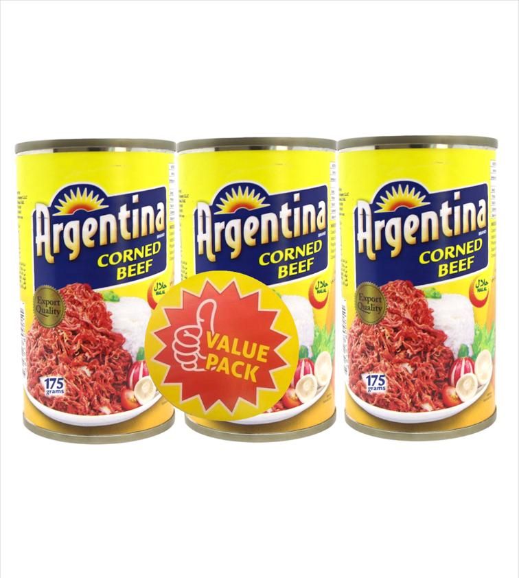 Argentina Corned Beef, 3x175g