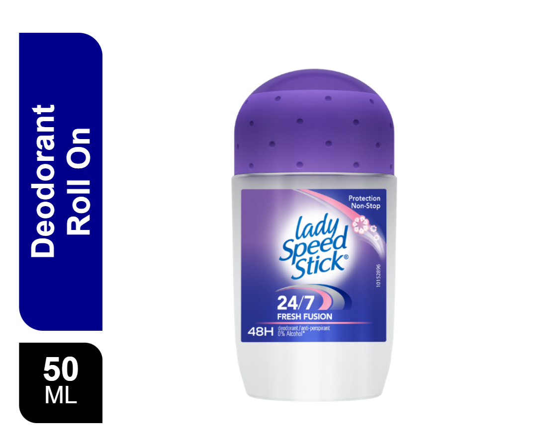Lady Speed Stick Fresh Fusion Antiperspirant Deodorant Roll On, 50ml