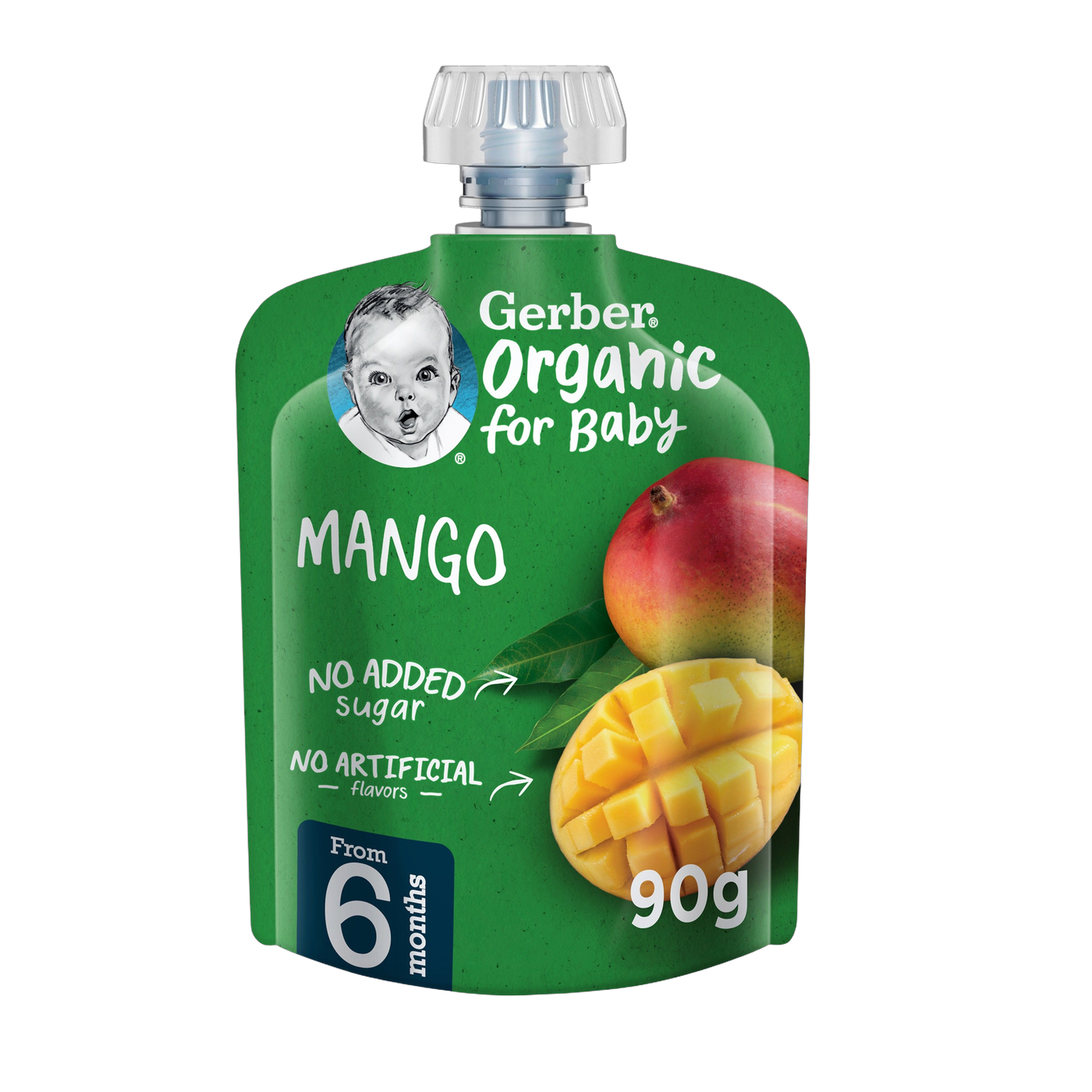 Gerber Organic Mango Baby Food Puree, 90g