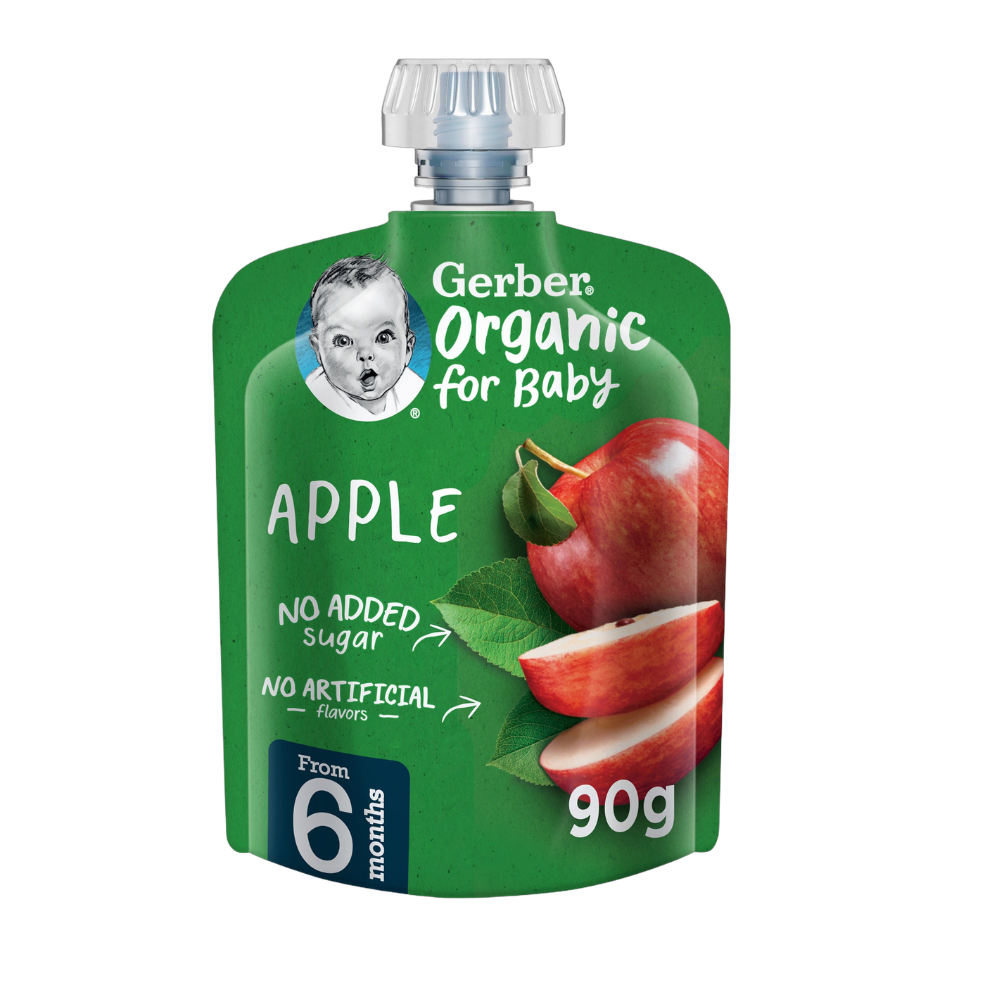 Gerber Organic Apple Baby Food Puree, 90g