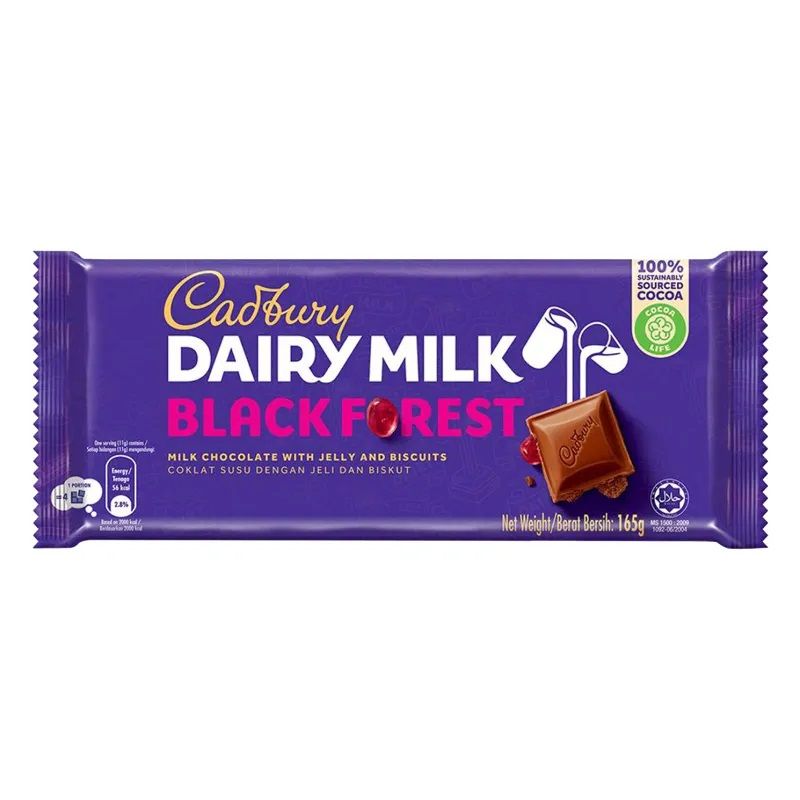 Cadbury Dairy Milk Black Forest Chocolate, 165g
