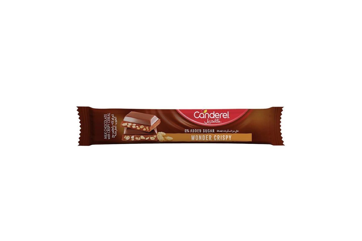 Canderel 0% Added Sugar Wonder Crispy Milk Chocolate, 27g