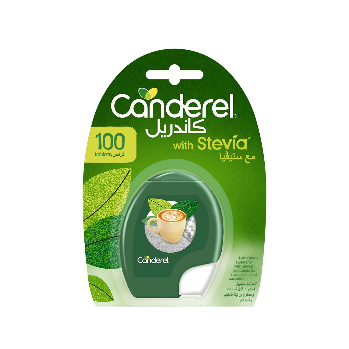 Canderel Sweetener with Stevia Tablets, 100 Tablets