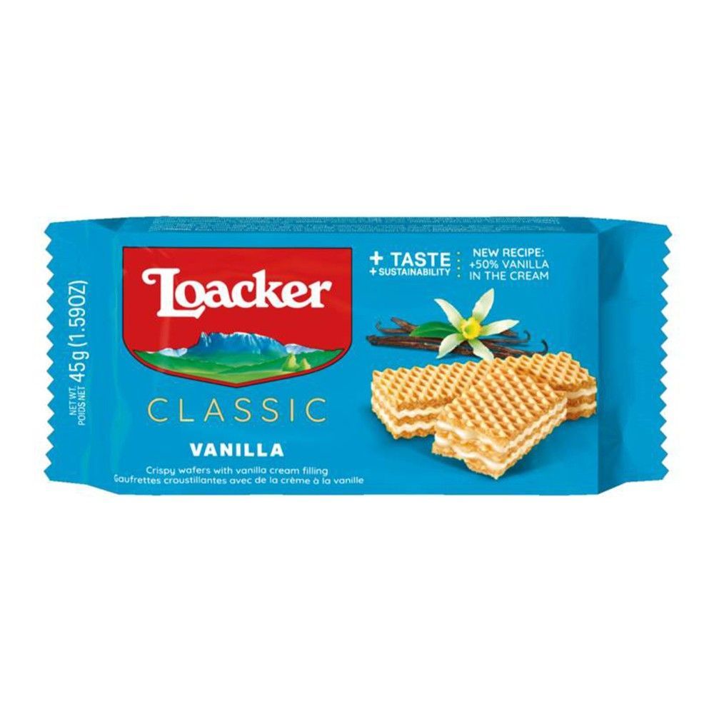 Loacker Vanilla Wafer, 45g