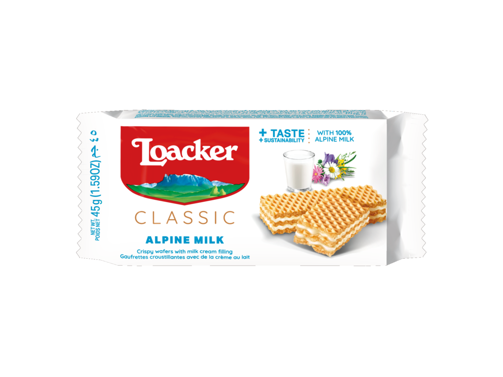 Loacker Classic Alpine Milk, 45g