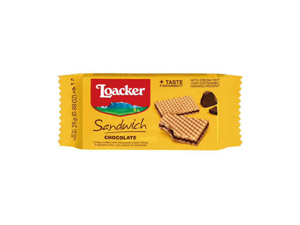 Loacker Sandwich Chocolate Wafer, 25g