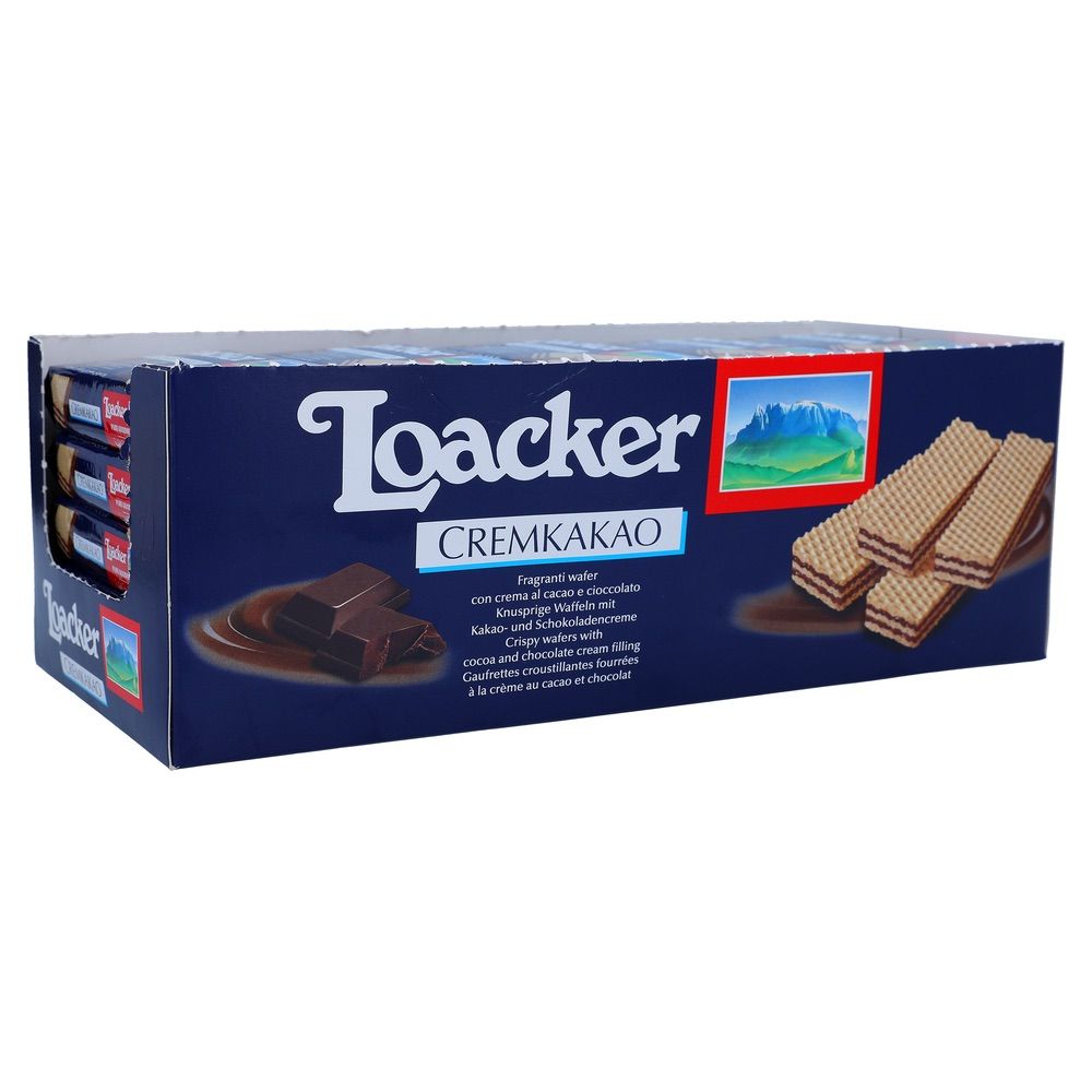 Loacker Cocoa & Chocolate Cream Biscuit 25 pcs x 45 g