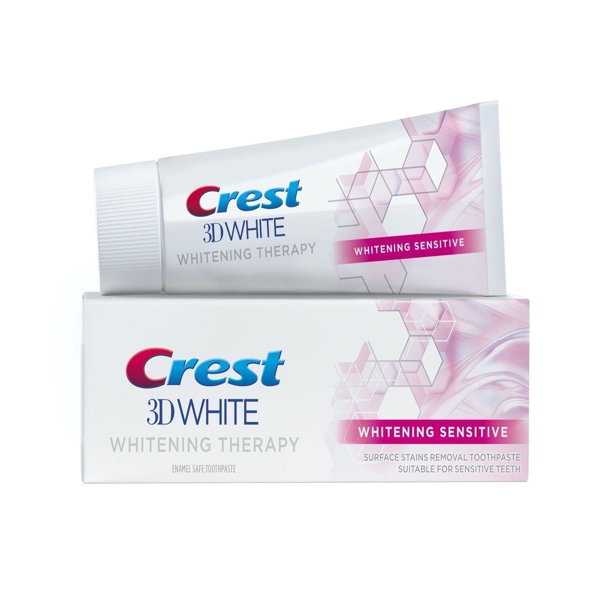 Crest 3D White Therapy Sensitive Enamel Safe Whitening Toothpaste, 75ml