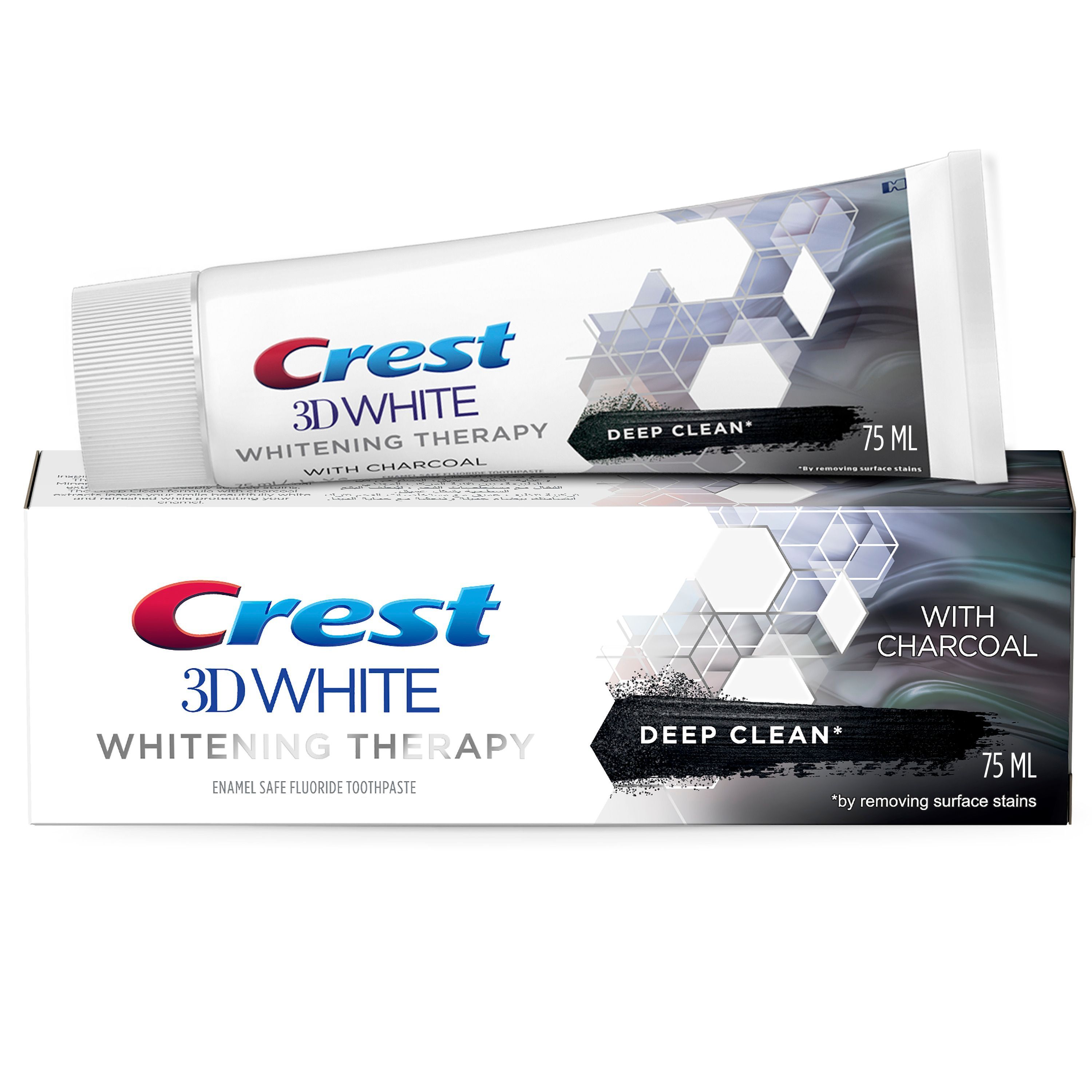Crest 3D White Charcoal Whitening Therapy Toothpaste, 75ml