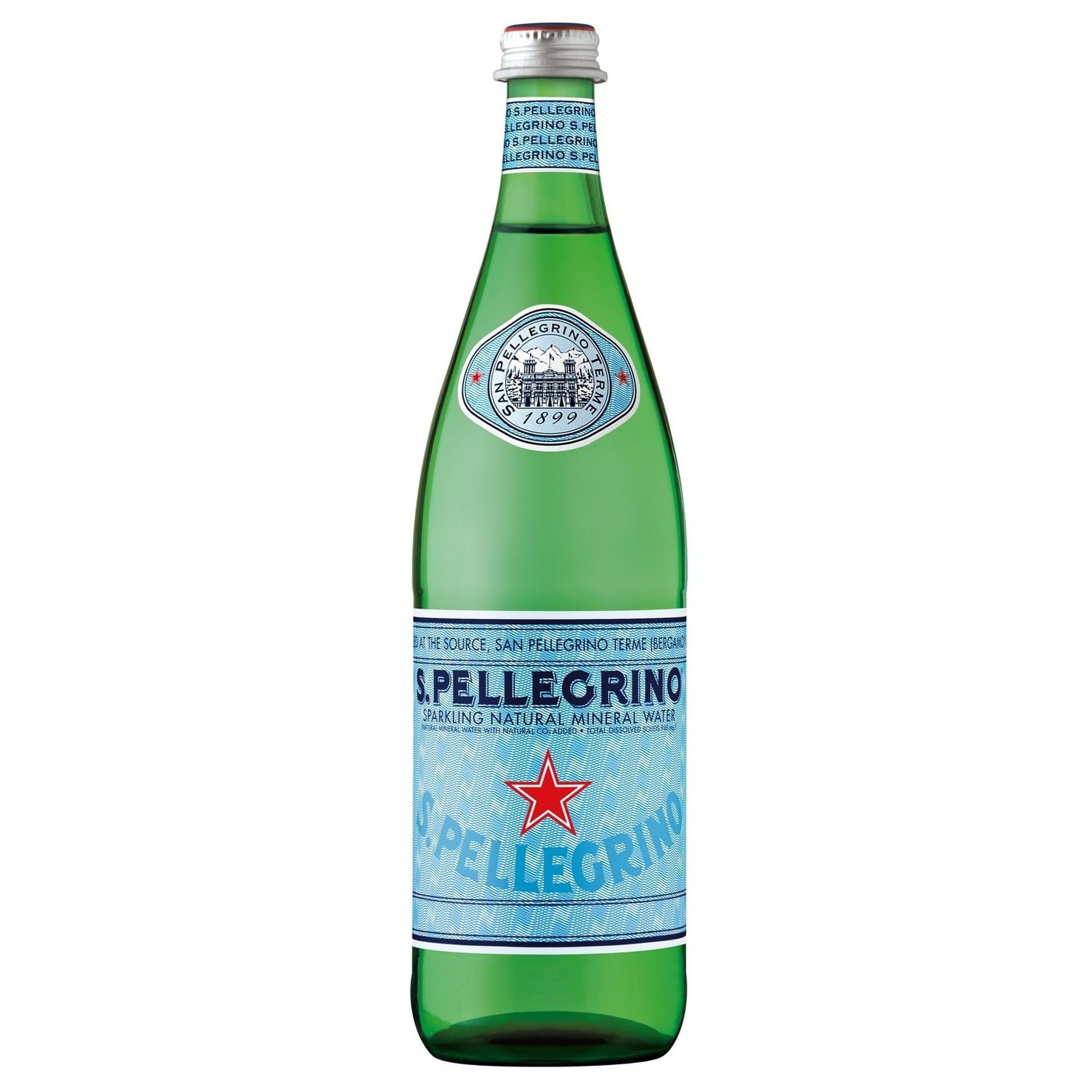 San Pellegrino Sparkling Natural Mineral Water, 750ml