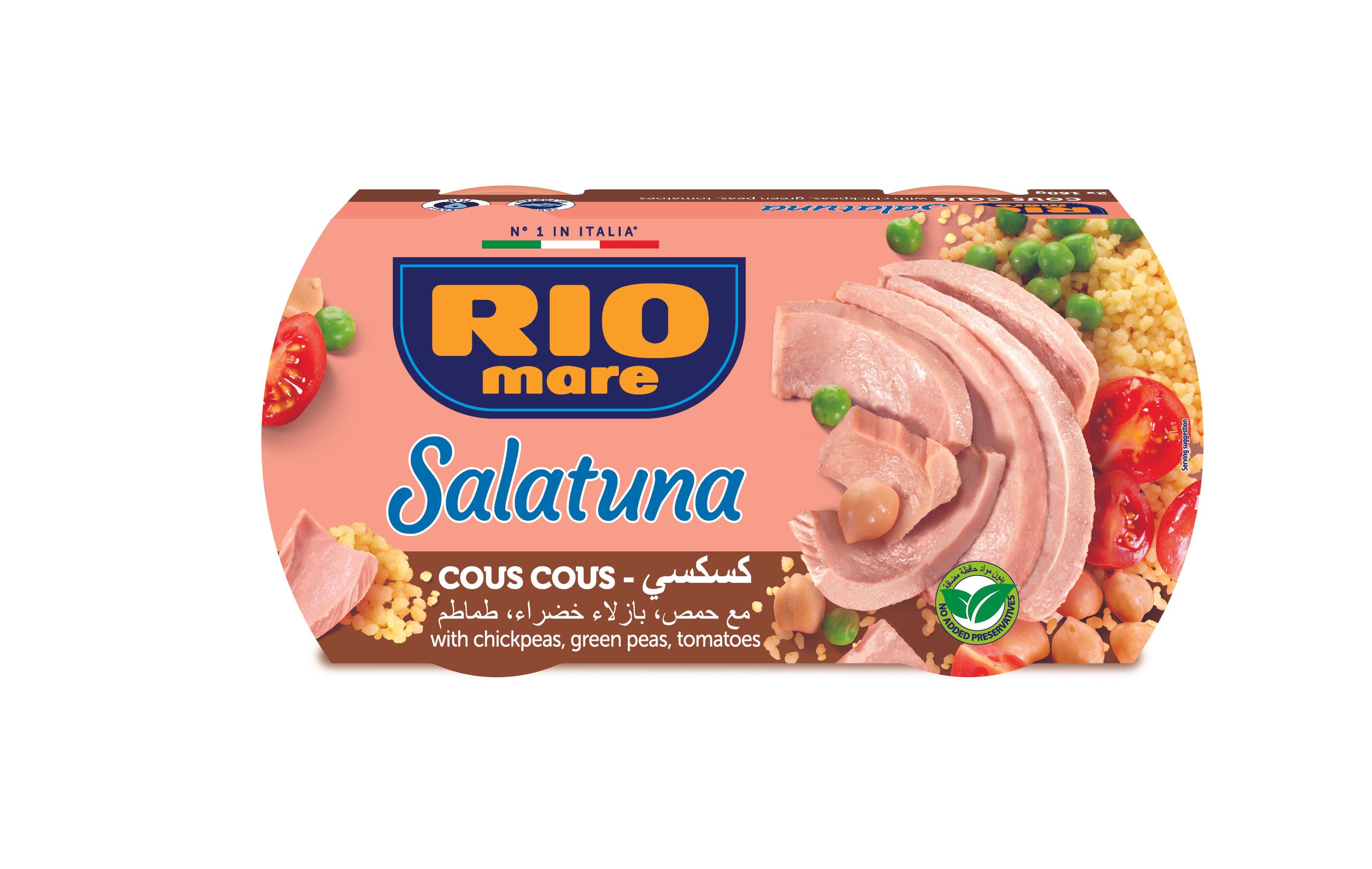Rio Mare Salatuna Couscous & Tuna Salad - no added preservatives, 2x160g