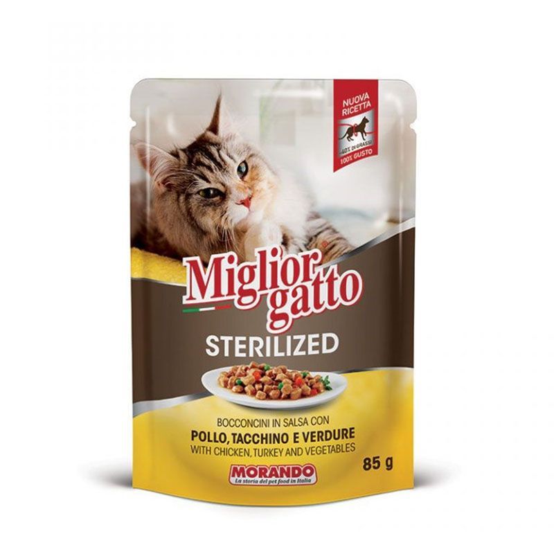 Miglior Gatto Sterilized Special Nutrion Pollo & Tacchino E Verdure 85G