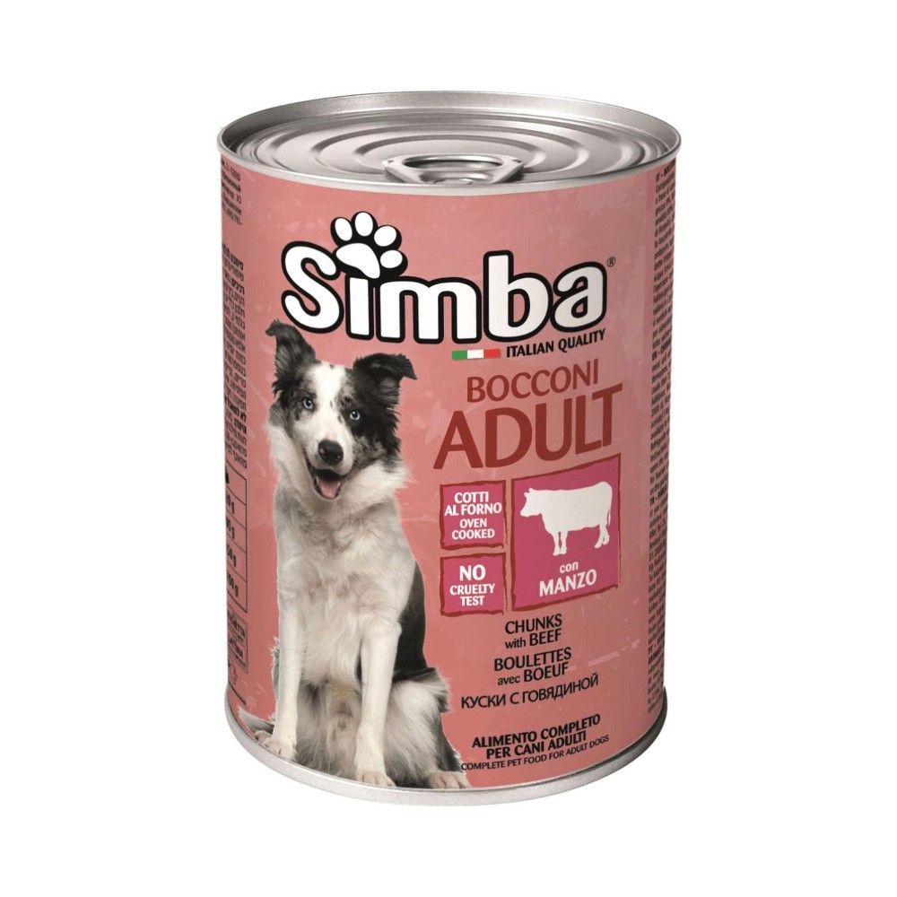 Simba Adult Dog Food Chunks with Beef, 400g