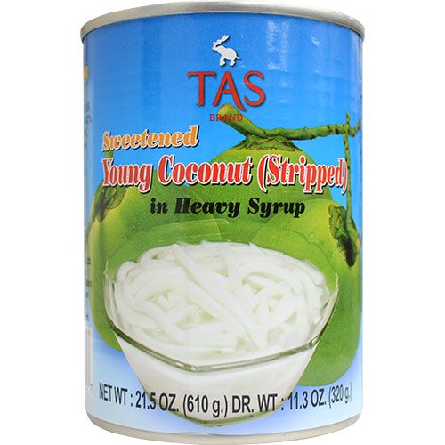 Tas Young Coconut Stripped in Heavy Syrup, 610g