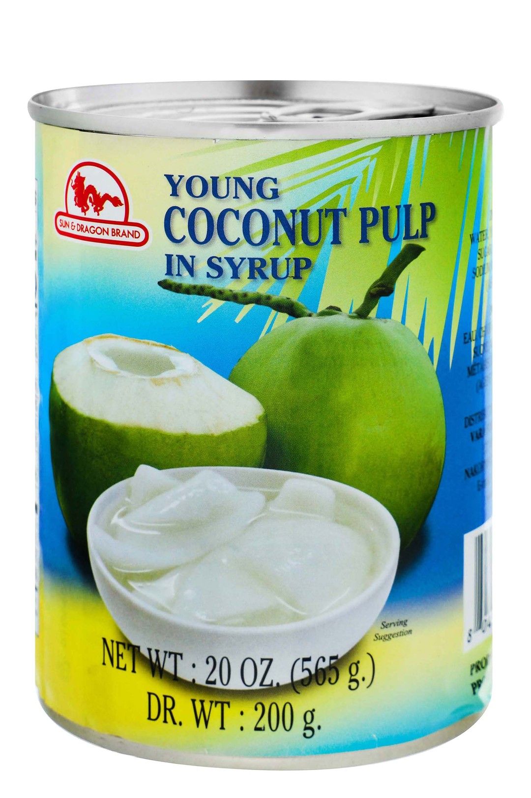 Sun & Dragon Young Coconut Pulp in Syrup, 200g