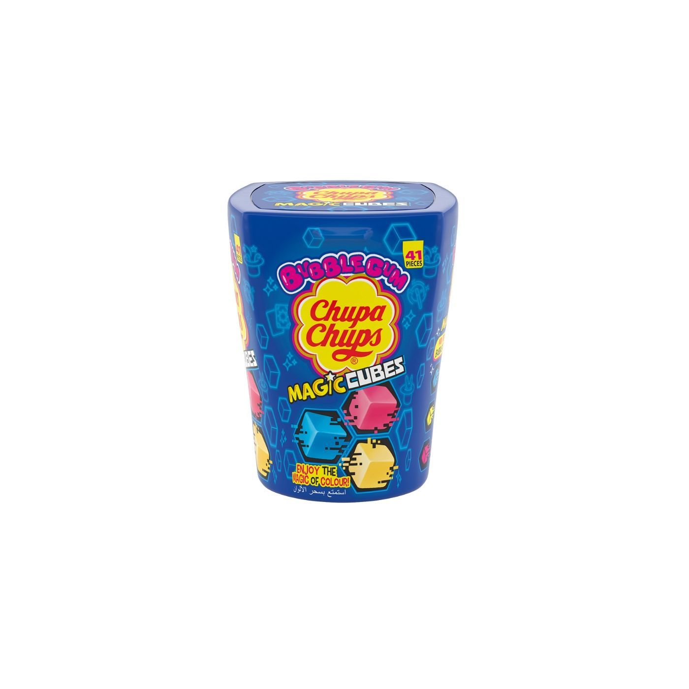 Chupa Chups Magic Cubes Bubble Gum Bottle, 86g