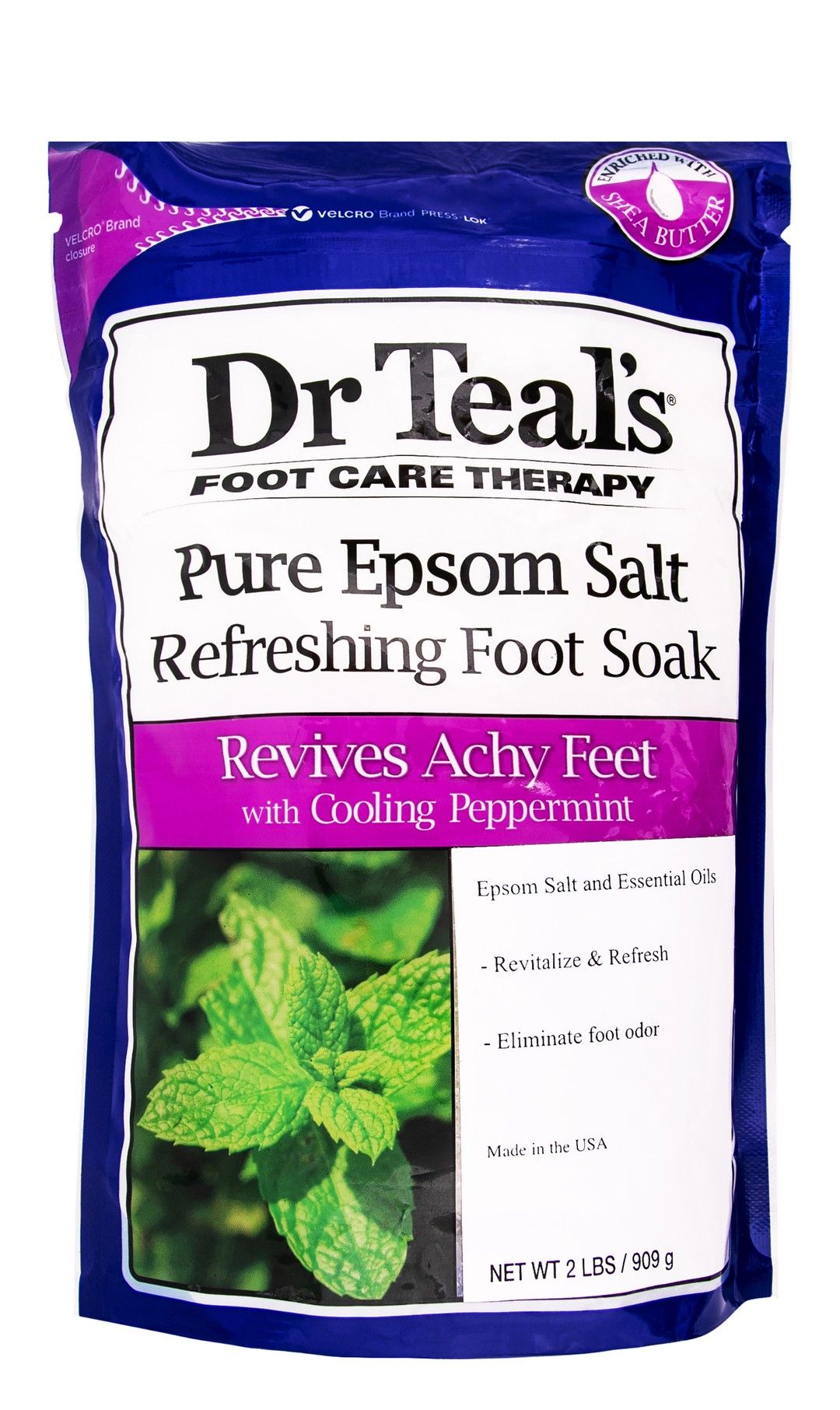 Dr Teal's Cooling Peppermint Epsom Foot Soak, 909g