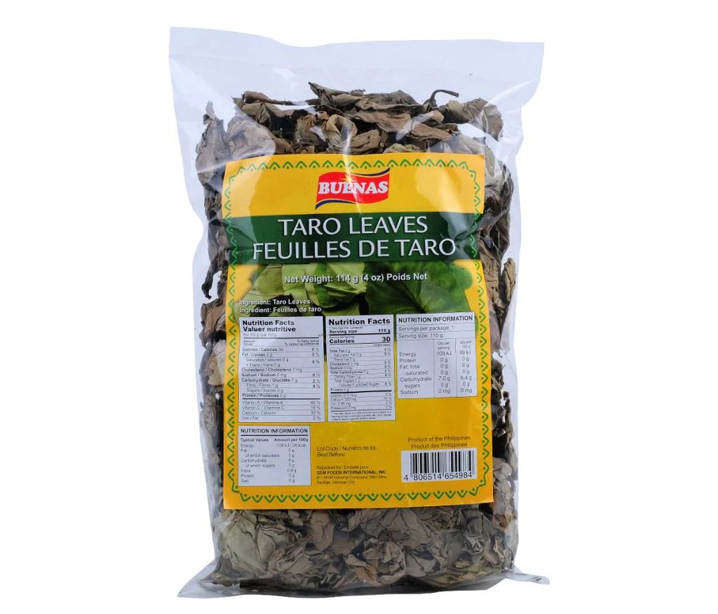 Buenas Taro Leaves, 114g