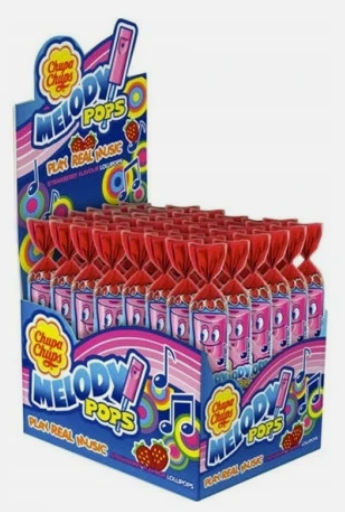 Chupa Chups Melody Strawberry Pops, 48x15g