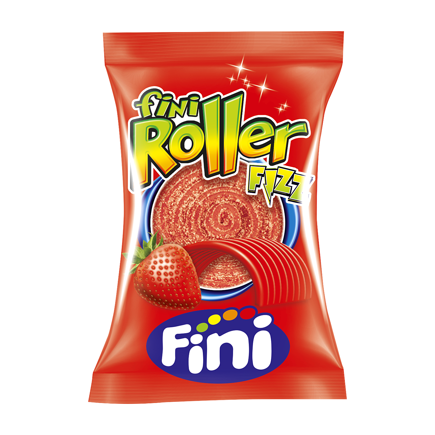 Fini Roller Extra Sour Strawberry Candy, 20g